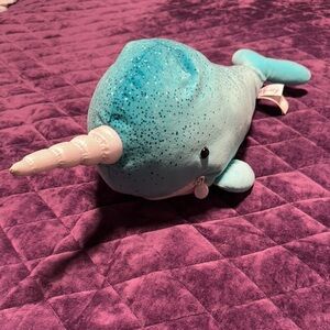 Blue Narwhal Plush Toy
